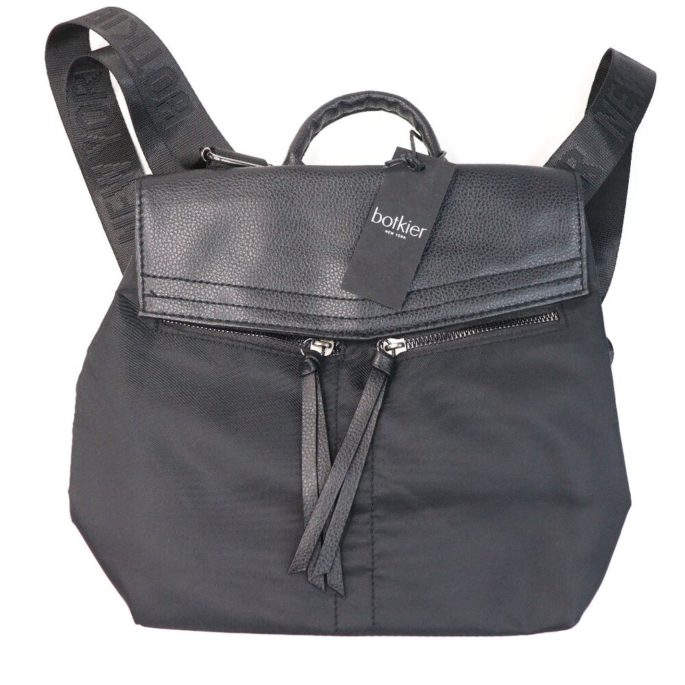 Botkier New York Women's Black Casual Travelling Mini Nylon Back Pack New